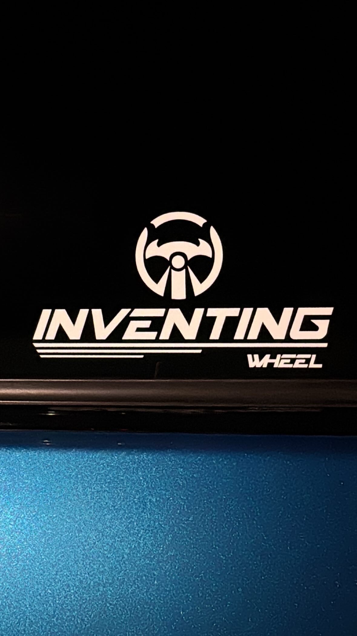 Inventing wheel window decal