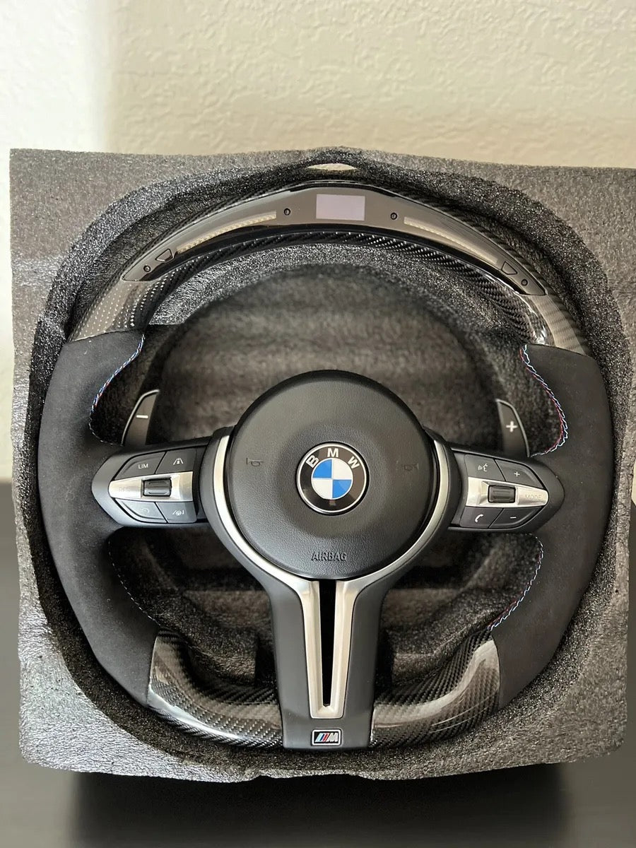 Bmw F series LED carbon fiber steering wheel