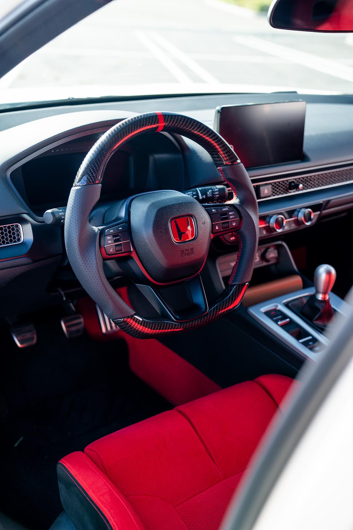 Honda Civic Type R Carbon Fiber Leather steering wheel