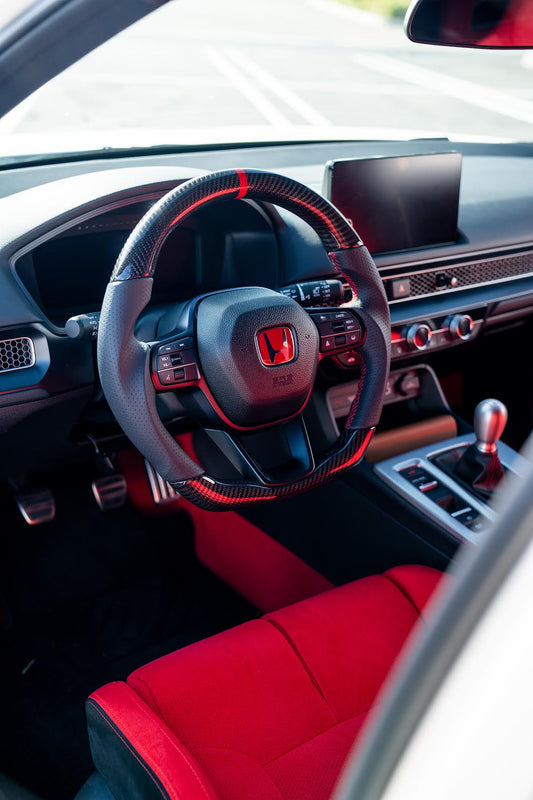 Honda Civic Type R Carbon Fiber Leather steering wheel