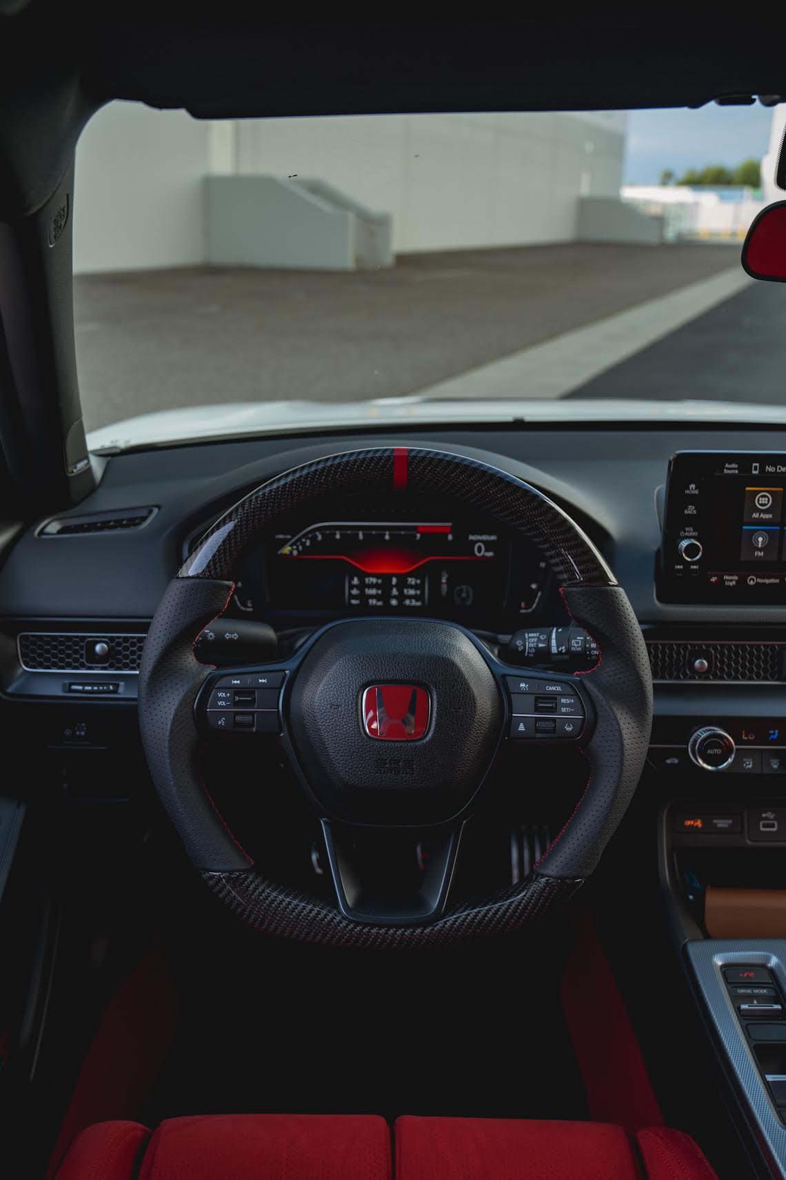 Honda Civic Type R Carbon Fiber Leather steering wheel