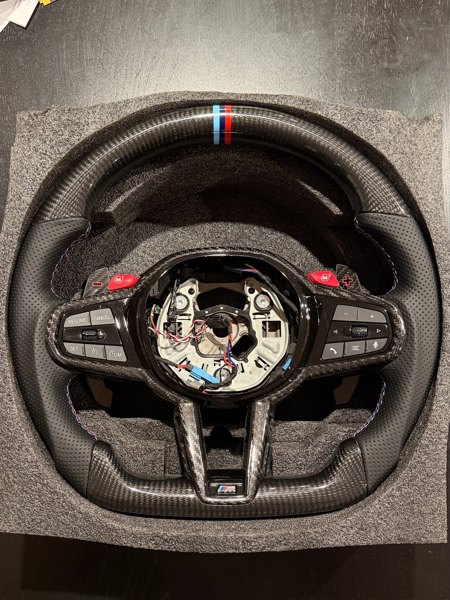 BMW G series carbon LCI leather steering wheel