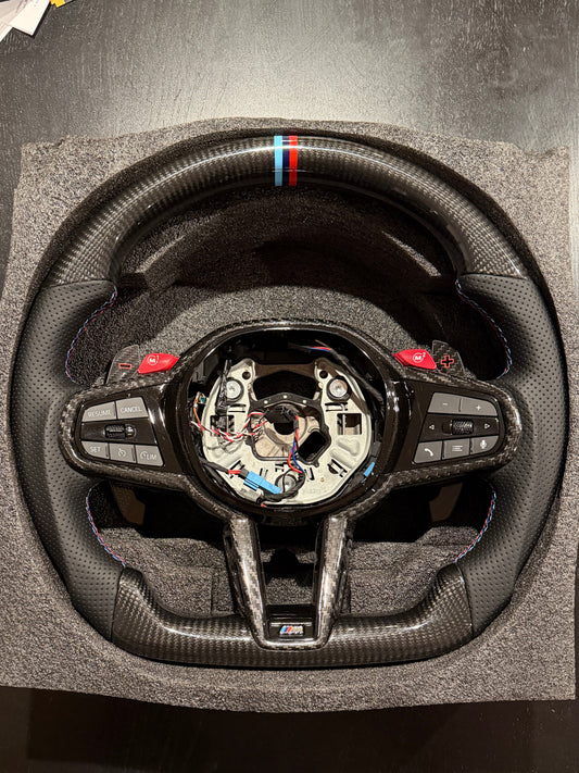 BMW G series carbon LCI leather steering wheel