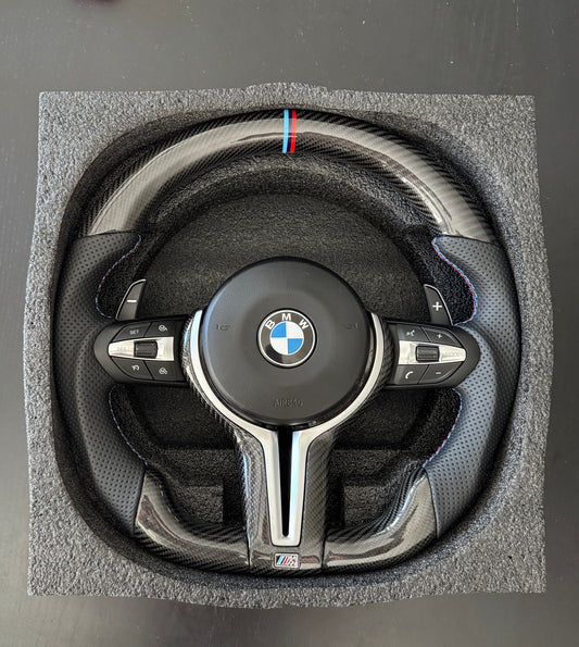 Bmw F series carbon fiber leather steering wheel