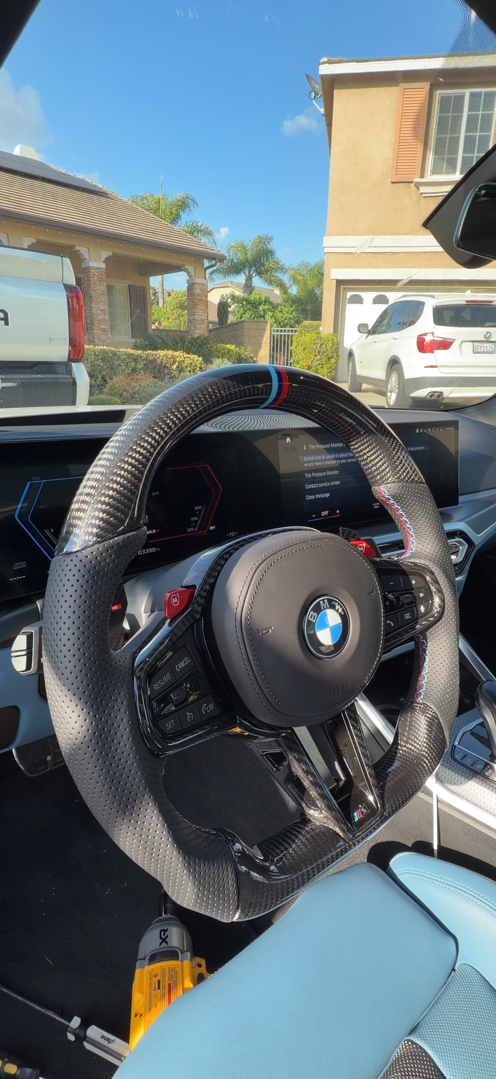BMW G series carbon LCI leather steering wheel