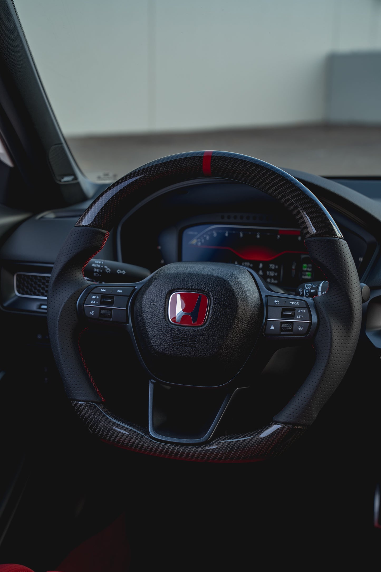 Honda Civic Type R Carbon Fiber Leather steering wheel