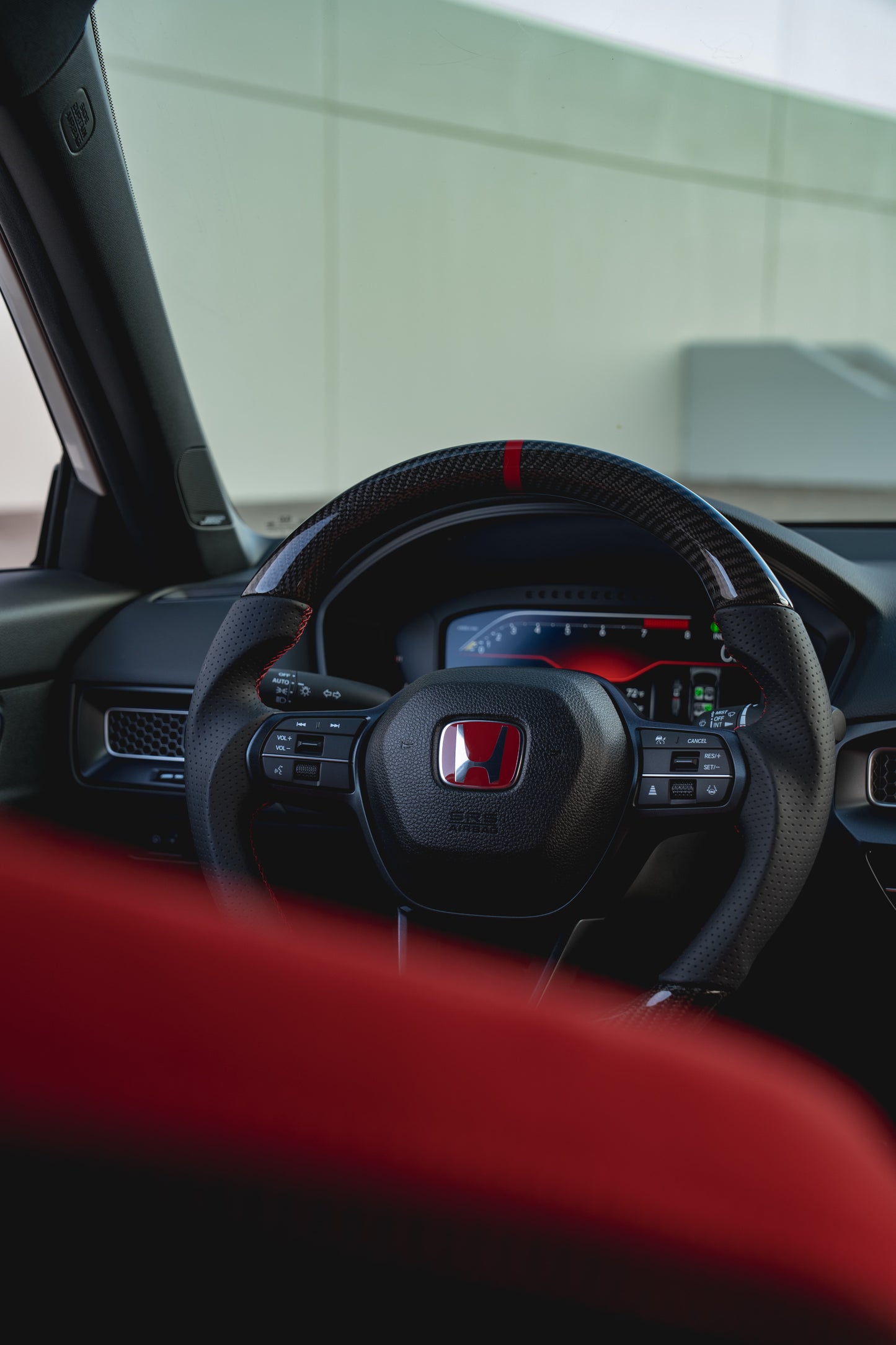 Honda Civic Type R Carbon Fiber Leather steering wheel
